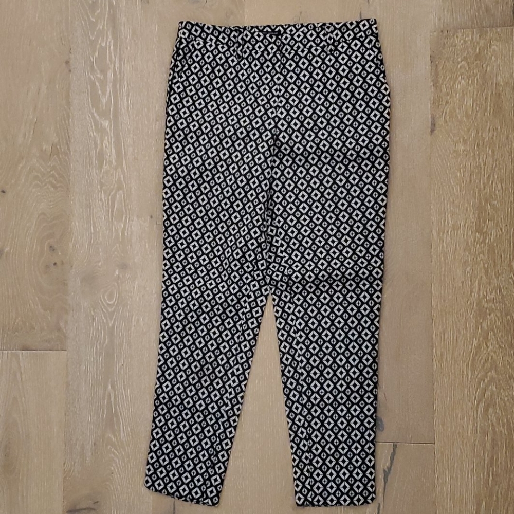 Black patterned pants